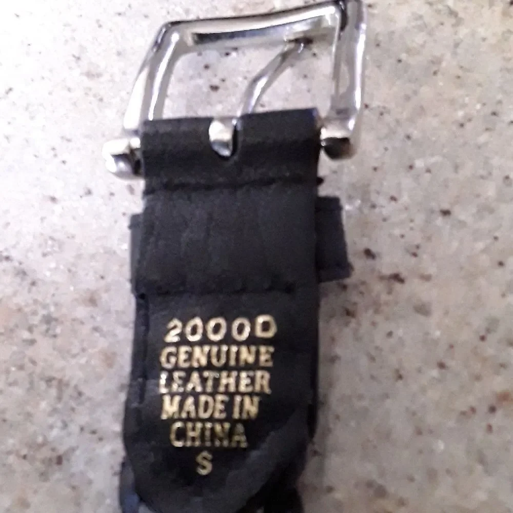 Braided Black Leather Belt